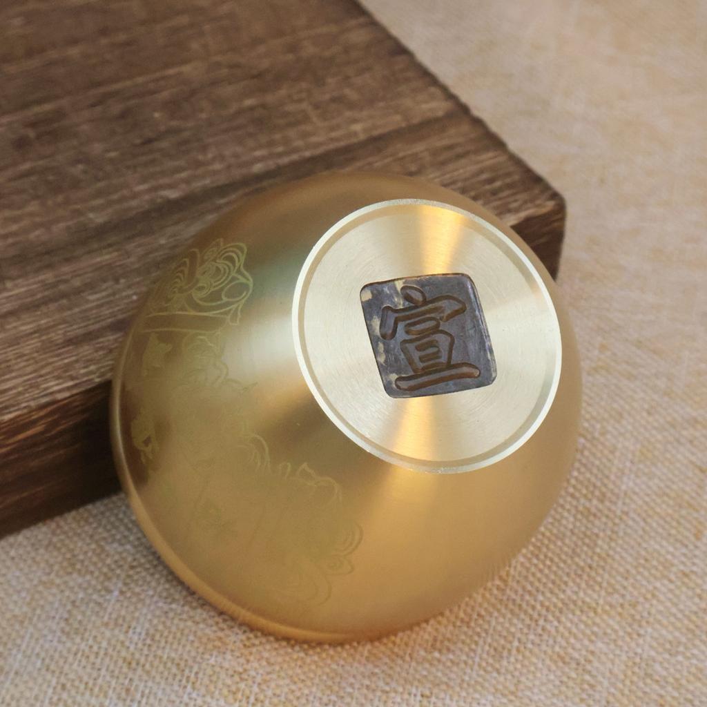 Brass Hundred Blessings Rice Jar Treasure Bowl Living Room Entrance Home Decor Craft Money Box Small Copper Basin
