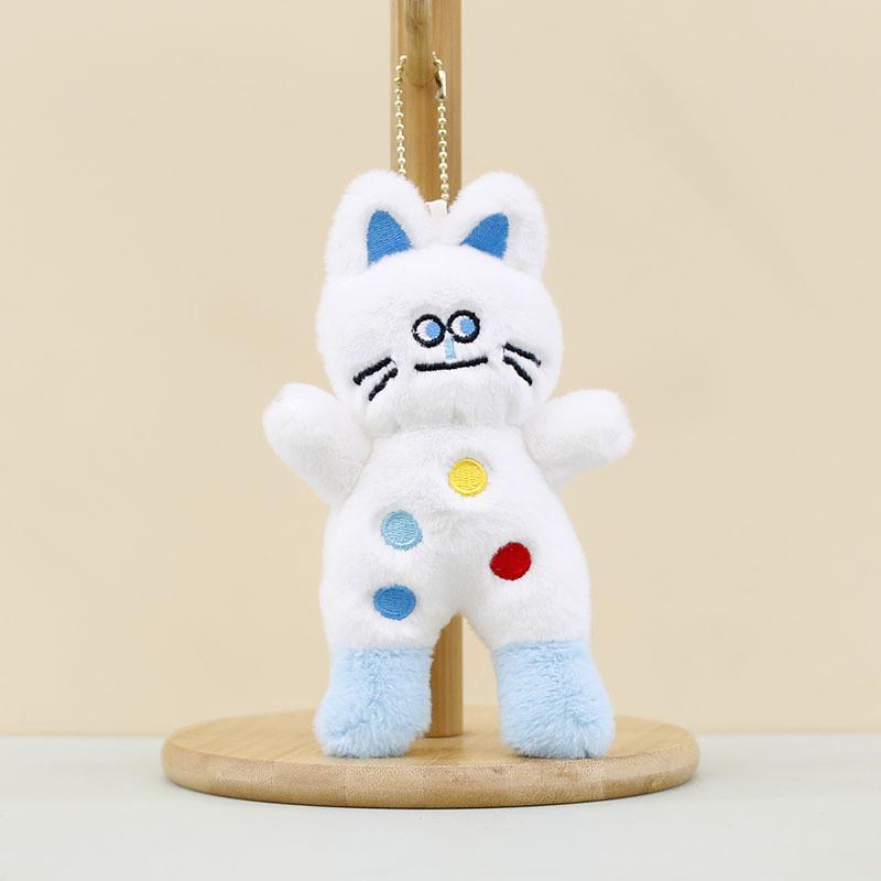 Cute Cat Plush Keychain Adorable 15cm Stuffed Animal For Bags And Keys