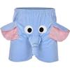 Cueca Tromba de Elefante Cueca Elefante Engraçada Cueca Boxer Novidade Presentes Pegadinha Shorts Atléticos Masculinos de Algodão - DX