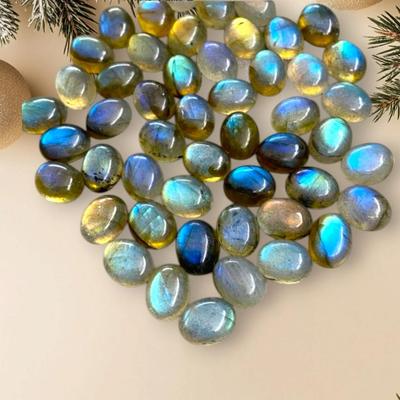 10 To 20 MM Size Oval Cabochon, 5 Pcs Lot, Labradorite Cabochon, Gemstone Lot, Oval Shape Lot, Jewelry Making Lot, Labradorite Gemstone.