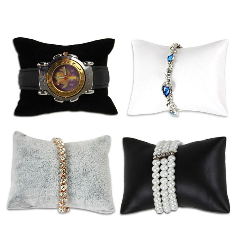 Pearl Wristwatch Holder Velvet Jewelry Counter Organizer Bangle Watch Display Pillows