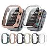 Scratch Proof Protective Cover For Smartwatch With Integrated Screen Guard Shockproof Prevents Damage PC Tempered Glass