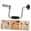 Hand Crank Drill with Comfortable Nonslip Handle Easy To Use Hand Punch Portable Tool for Wood Metal & Fiberglass
