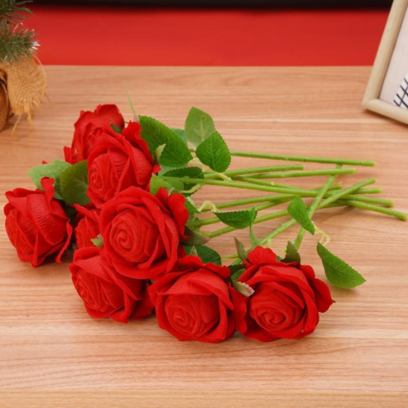 1/2Pcs Proposal Engagement Anniversary Romantic Gift Box Wedding Jewelry Display Storage Case Red Rose Flower Ring Display Box