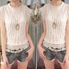 Plus Size Women Fashion Lace Crochet Short Sleeve Round Neck Blouse Shirt Top