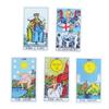 12x7 cm Jocuri manuale de cărți din hârtie clasică de tarot cu 78 de cărți