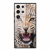 For Samsung S25 S 25 Ultra Hard Tempered Glass Case Capa Coque Bumper For Samsung Galaxy S 24 S24+ FE Wolf Phone Back Cover