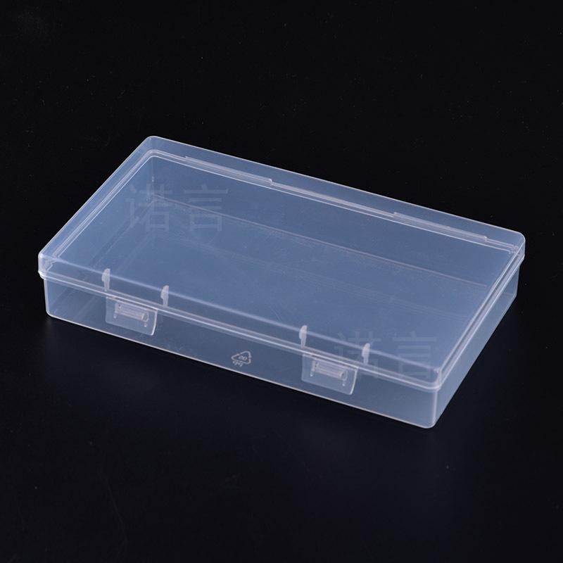 Rectangular Transparent Plastic Storage Box for Hardware, Jewelry, or Components