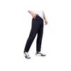 Anta Solid Color Side Letter Patch Elastic Waist Straight Leg Sweatpants Men Bottoms Black 152227312-2