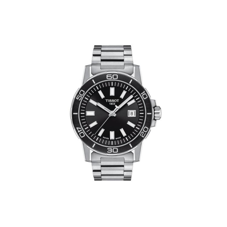 

Мужские часы TISSOT Коллекция Daring Кварцевый механизм 44 мм Черный циферблат Корпус из нержавеющей стали Браслет из нержавеющей стали T125.610.11.051.00 Black Dial