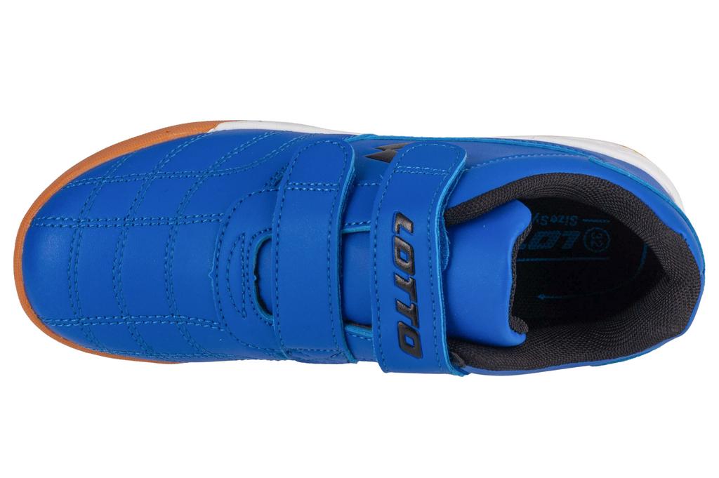 Lotto Pacer K, scarpe da calcio indoor blu da ragazzo