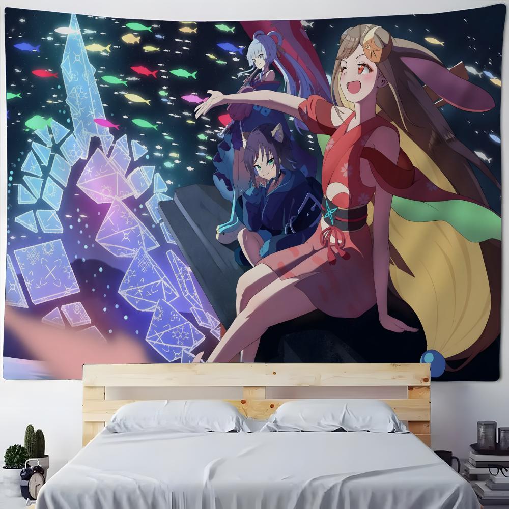 Tapestry Anime Tapestry Wall Hanging Bohemian Wall Tapestries Mandala Home Decor Accessories C-Chou Kaguya Hime!