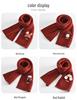 Roter Kinder-Strickschal - Niedlicher, Warmer, Winddichter, Hautfreundlicher Nackenschal