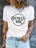 Fleetwood Mac Letter Graphic T-Shirt Women's Summer Fashion Harajuku Casual O-Ne