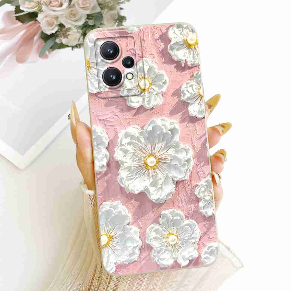 For Realme 9 5G Casing Fashion Butterfly Flower Case For Realme9 Pro 9pro 5G RMX3471 RMX3472 Soft Silicone Back Cover 6.6"