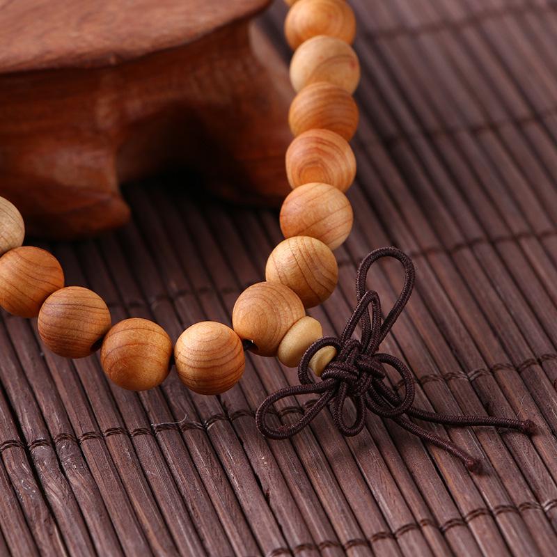 Buddhist Prayer Bracelet - 108 Beads, Multi-strand Sandalwood, Black Rosewood, Wenwan Style