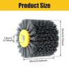 80/120/320 Grit Nylon Abrasive Wire Drum Polishing Wheel Electric Brush for Woodworking Metalworking for Wooden Polishing