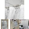 Thickened European Peva Waterproof Bathroom Curtain With Geometric Abstract Design For Shower Privacy And Decor