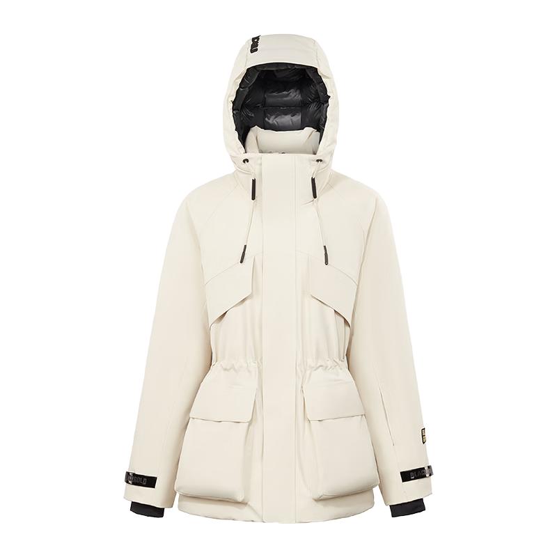 GaoFan Wind Shell Black Gold Goose Down Jacket (Yang Mi Style)