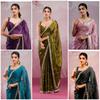 Beautiful Party Wear Mirror Work Saree Collection Presented