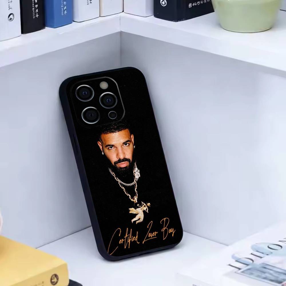 Singer Rapper Drake  Phone Case For iPhone 17,16,15,14,13,12,11 Plus,Pro Max,XS,Soft Silicone Black Cover