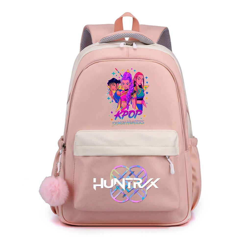 Söt K-Pop Tryckt Ryggsäck med Stor Kapacitet för Tonåring Student Flicka Pojke Skolväska Bokväska Barnpresent Kvinnor Vattentät Resväska Mochila