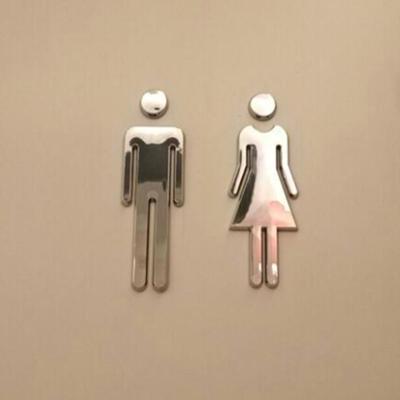 WC/Bad/Toilette/WC Tür Wandschilder Beschilderung MANN & FRAU Kunststoff Board Prompt Zeichen