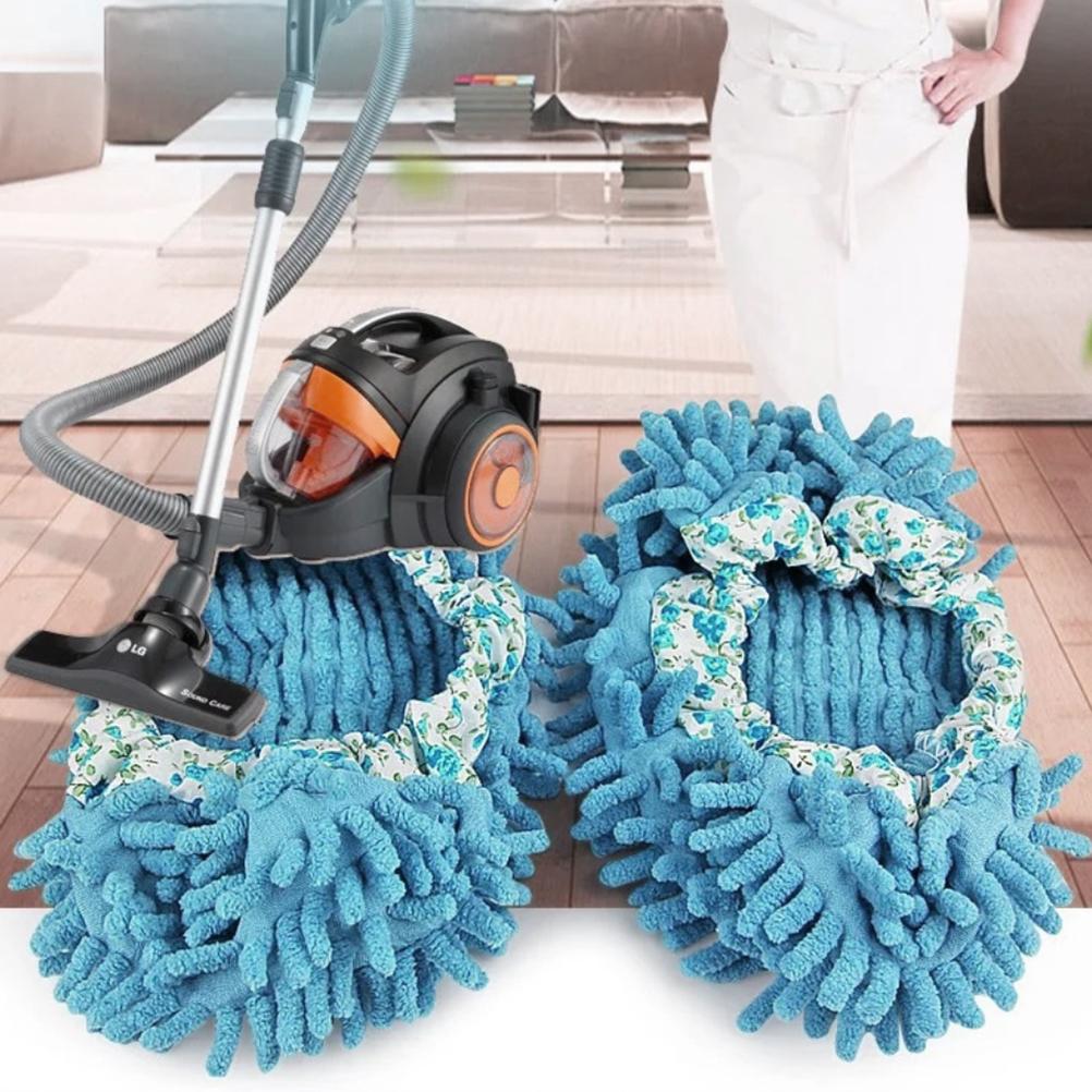 Floor Cleaning Mop Slippers Removable Shoe Covers Washable Mops Socks Sweeping Cleaning for Kitchen