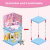 DIY Miniature Dollhouse Kit Furniture Set Mini Bathroom House Laundry Room Kitchen Room 3D Educational Pretend Play Toys