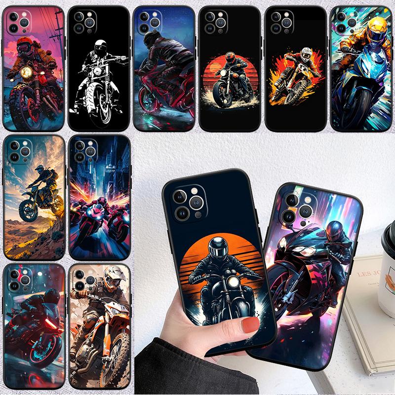 Motorcycle Racing Phone Case for OPPO A40 A60 A80 A15 A16 A16K A12 A17 A17K A54 A54S A53 A53S A55 A56 A57 A98 F23