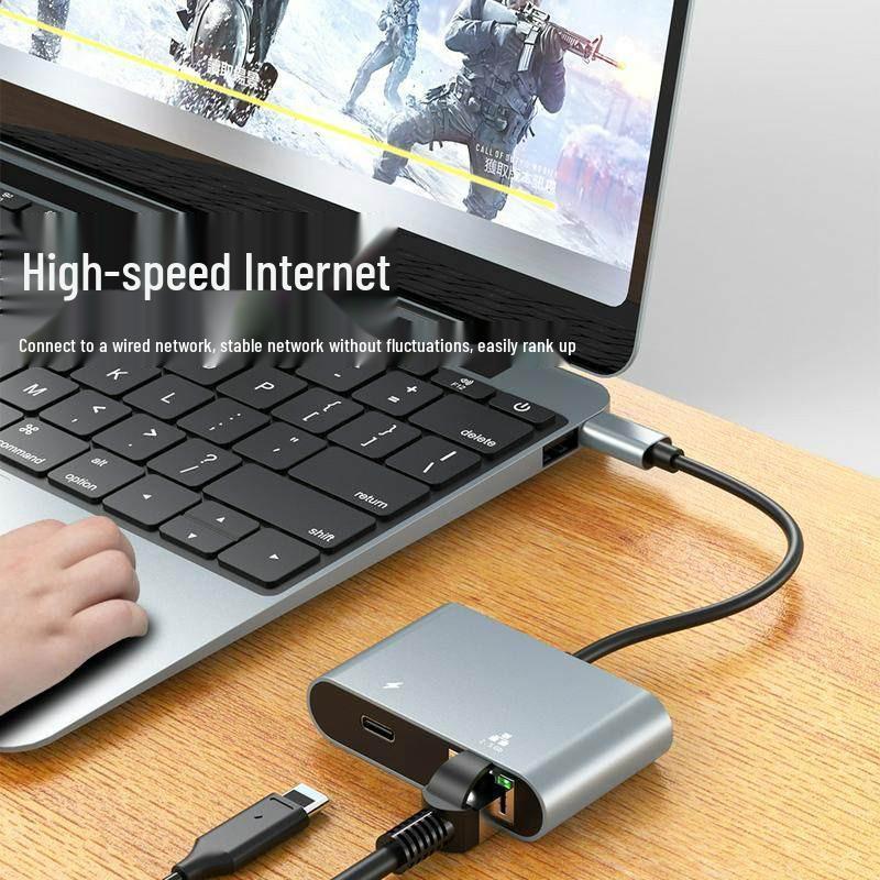 USB-C to 2.5G Ethernet & 100W PD Charging Adapter - Dual-Function Docking Station