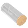Transparent Makeup Cotton Swabs Holder PS Cosmetic Pads Container Cotton Rounds Holder  Bathroom