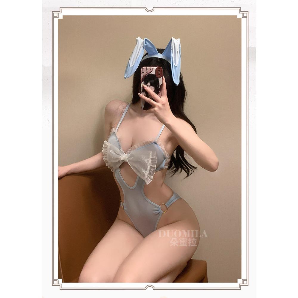 New Sexy Lingerie Into Cos Bunny Sexy Seduction Bow Sweet Cosplay Bunny Onesie