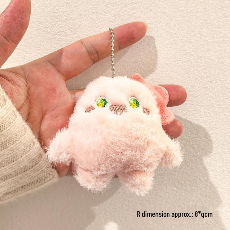 Year of the Sheep Lamb Keychain: Cute Plush Pendant for Students' Bags