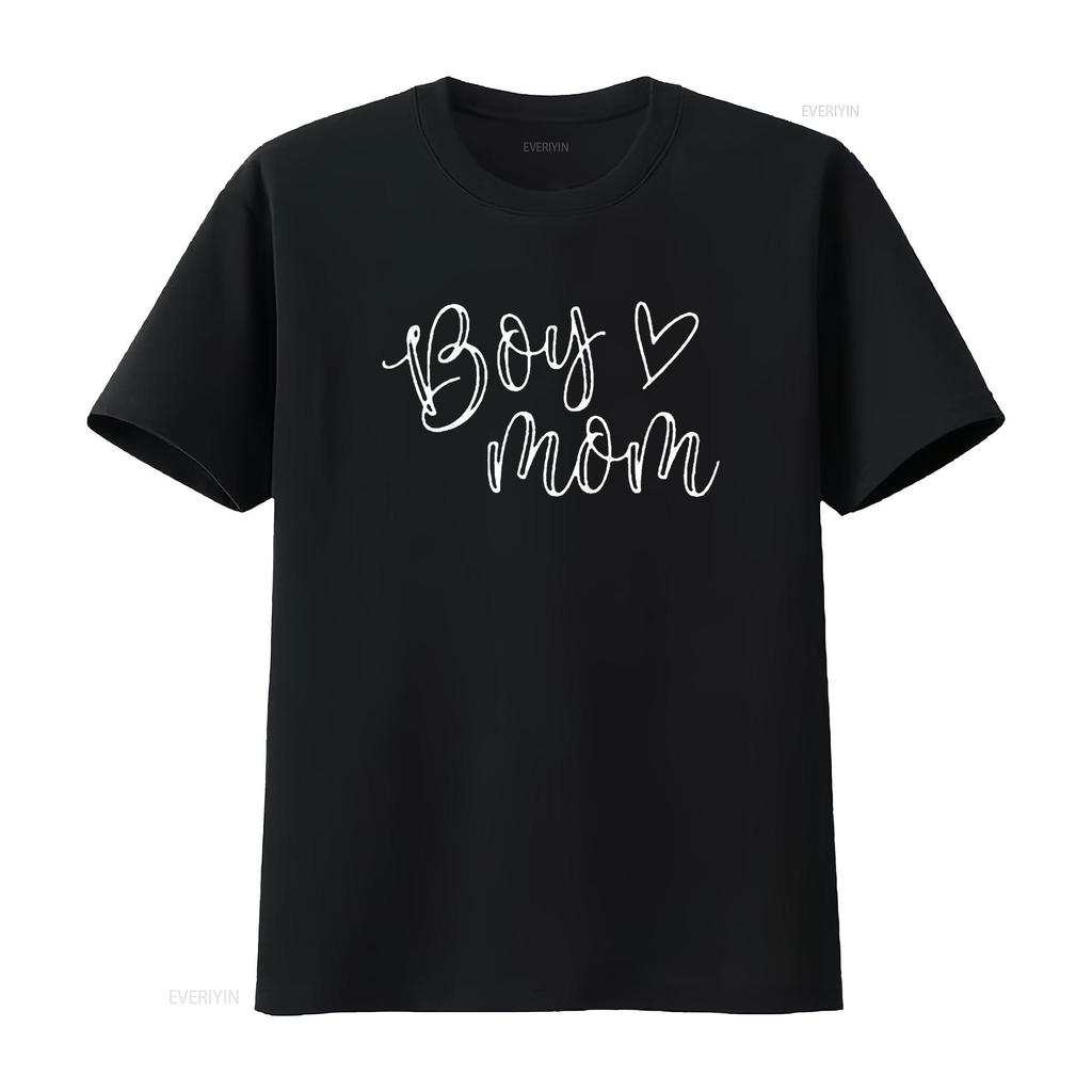 Jungen Mama T-Shirt Für Frauen Mütter Von Jungen Lustige Oberteile Schwarz vintage Gewaschen mode Atmungsaktives Oberteil Für Den Alltag Stylisch