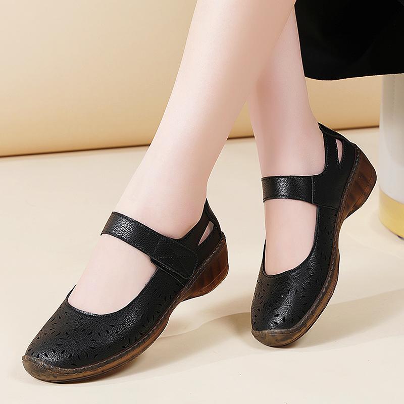 

Women s Sandals Summer Mary Jane Beach Shoes Yellow Flat Shoes Casual Soft Walking Sandals for Girl Plus Size EU:35 чорний