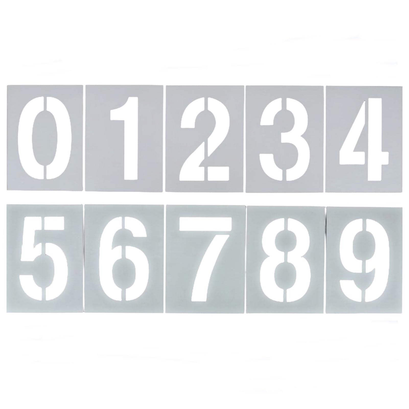 

ZERONOWA Шаблон номера парковочного места Номерной знак, Наносимый распылением (30см)