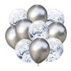 10Pcs Metal Latex Balloons Confetti Balloon Set For Wedding Birthday Party Balloon Decoration Baby Shower Helium Balloons