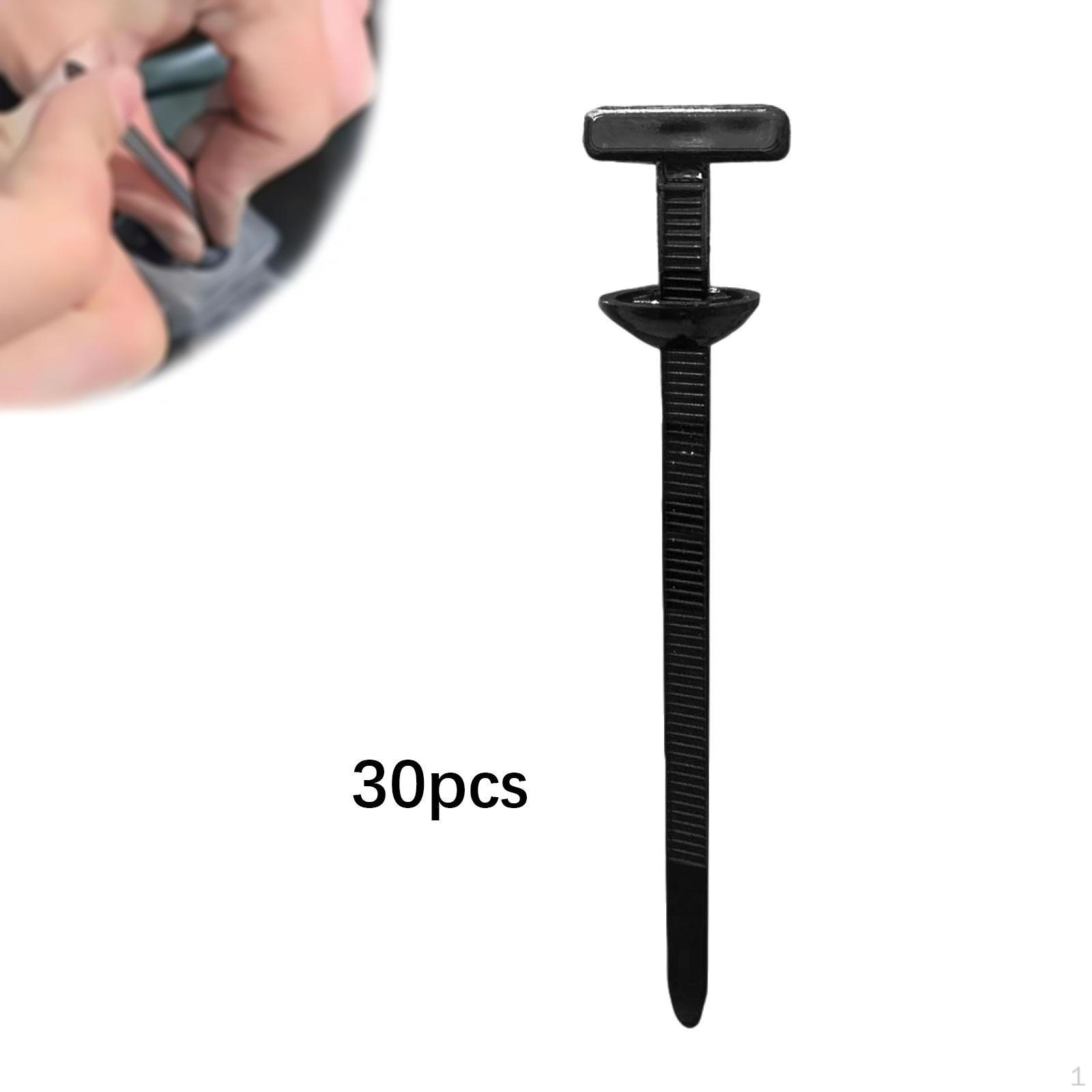 

30 Pieces Nylon Cable Tie Universal Fastening Clips Self Locking Zip Ties Automotive Push Mount 30 Pieces