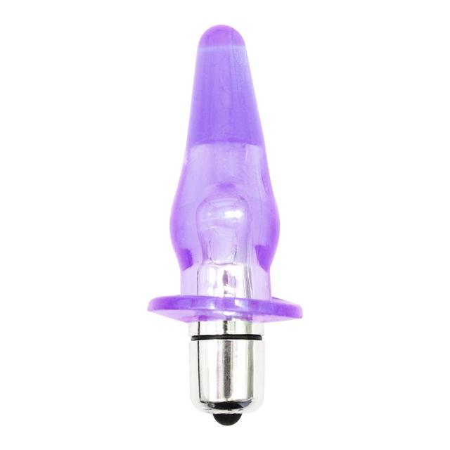 Smooth Anal Vibrator Dildo Butt Silikonová zátka Masáž prostaty Anal Beads Vibrátor