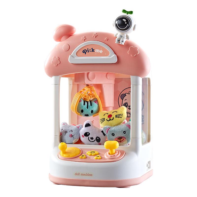 Kids' Mini Claw Machine: Home Electric Sound & Light Toy for Gashapon and Prizes