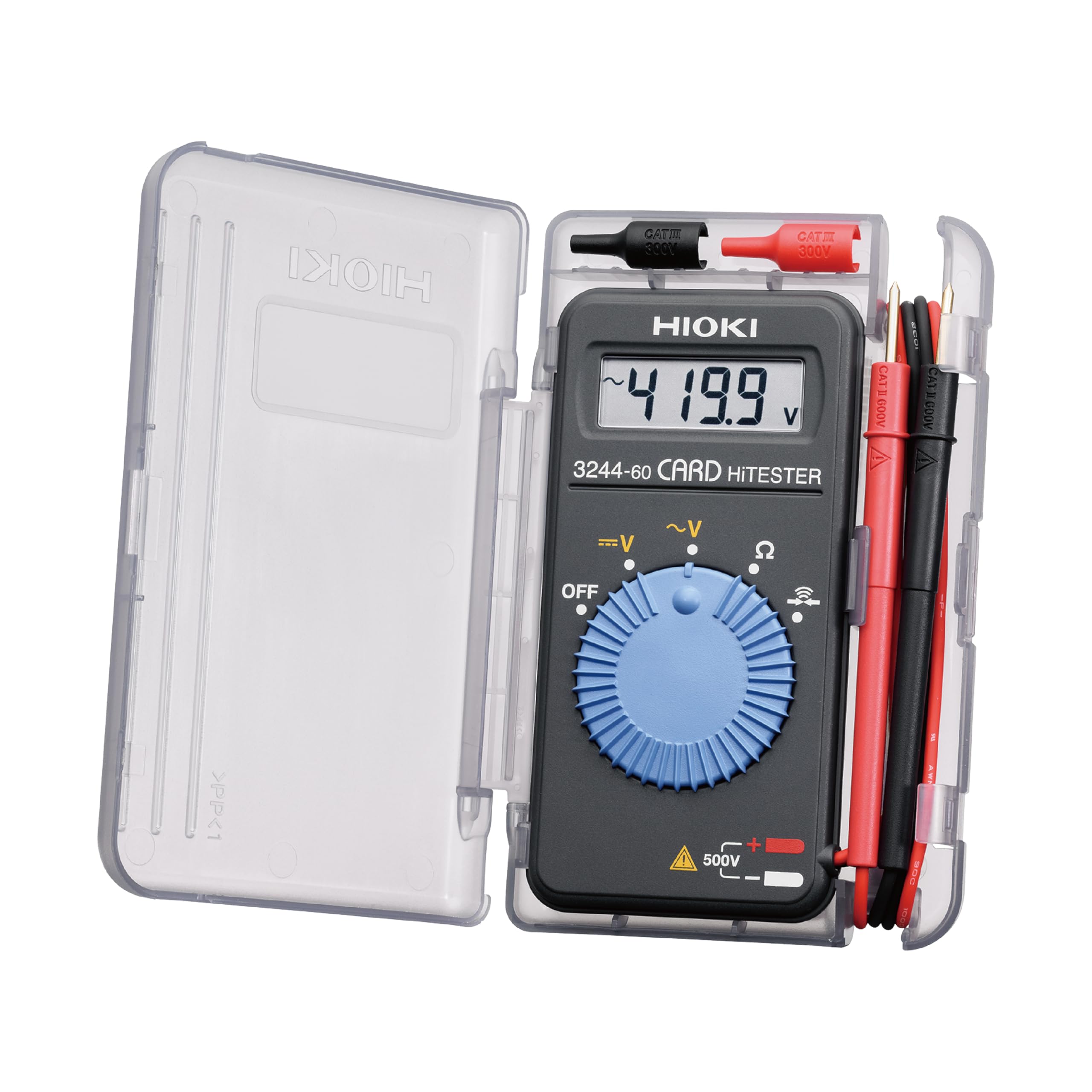 

HIOKI Digital Multimeter Card Made in Japan Voltage Resistance Continuity Electricity Measurement Compact bonus original sticker 3244-60 (Tester DMM)