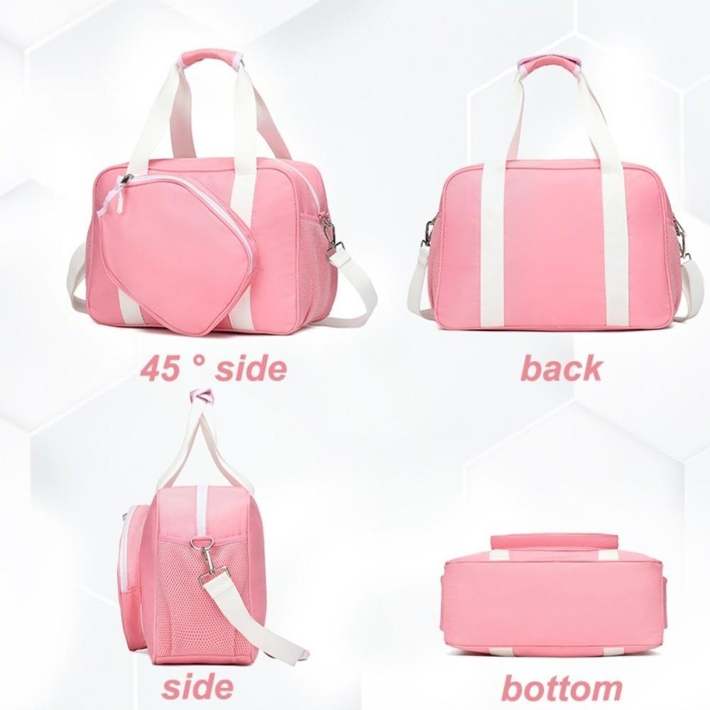 Nylon Pickleball Racket Shoulder Bag Large Capacity Pickleball Handbag  Outdoor Sports