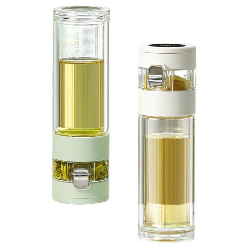 RELEA 330ml Smart Tea Infuser Glass Cup