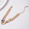 Braccialetto vintage con zirconi e occhi di serpente per donna, elegante braccialetto da festa con animali, regalo di gioielli
