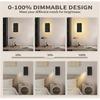 LED Reading Wall Lamp for Bedroom,Backlight Night Warm Wall Mounted Reading Light with USB Port Plug in Cord Adjustable Wall Sconces Headboard Spotlig