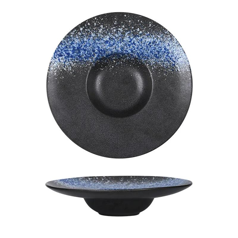 Bulk Italian Hat Plate for Restaurants, Commercial Pasta Salad Dish Set, Vintage Ceramic Sushi Plate Bundle