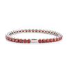 Multi-colored fashionable 4mm wide tennis chain, zircon sparkling hip-hop style exquisite jewelry bracelet for men and women