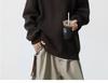 Men's American Retro Faux Two-Piece Polo Collar Sweater - Autumn/Winter Clean Fit Loose Casual Knitwear