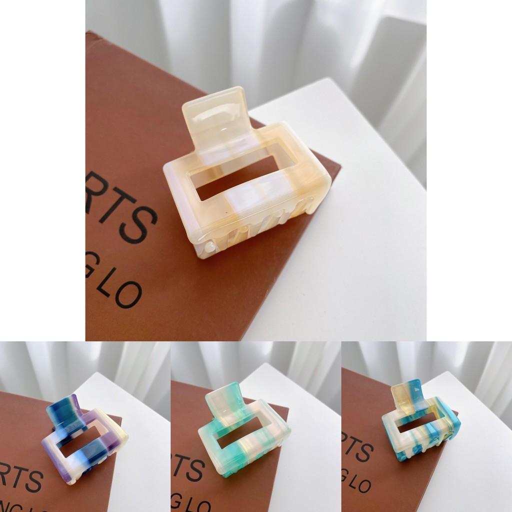 Elegant Handcrafted Gradient Color Small Hair Claw Clip For Women With Vintage Style